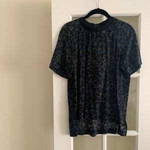 Madewell Short Sleeve Silk Blouse